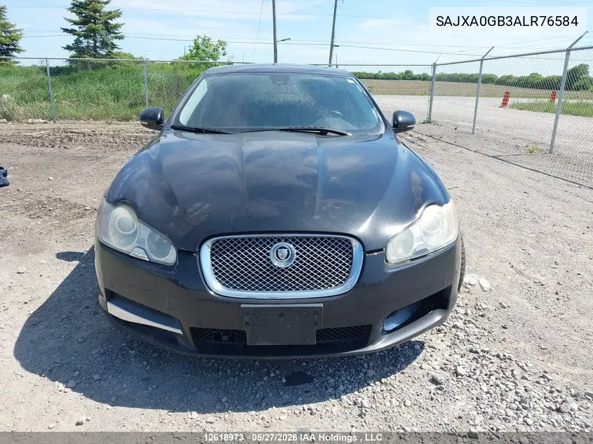 2010 Jaguar Xf Premium VIN: SAJXA0GB3ALR76584 Lot: 12618973x