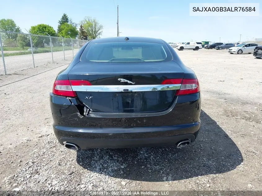 2010 Jaguar Xf Premium VIN: SAJXA0GB3ALR76584 Lot: 12618973x