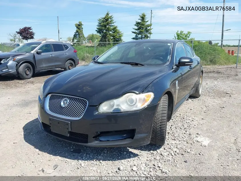 2010 Jaguar Xf Premium VIN: SAJXA0GB3ALR76584 Lot: 12618973x