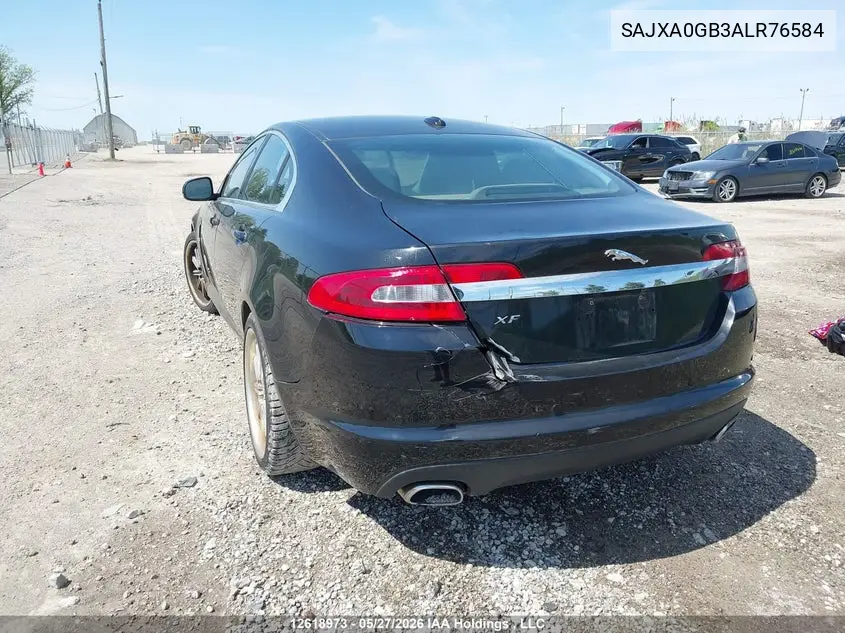 2010 Jaguar Xf Premium VIN: SAJXA0GB3ALR76584 Lot: 12618973x