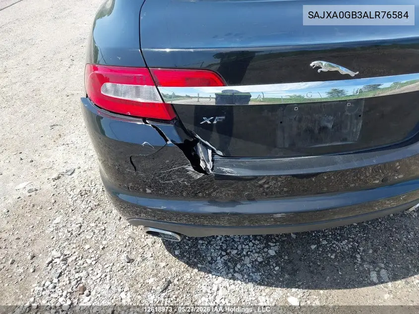 2010 Jaguar Xf Premium VIN: SAJXA0GB3ALR76584 Lot: 12618973x
