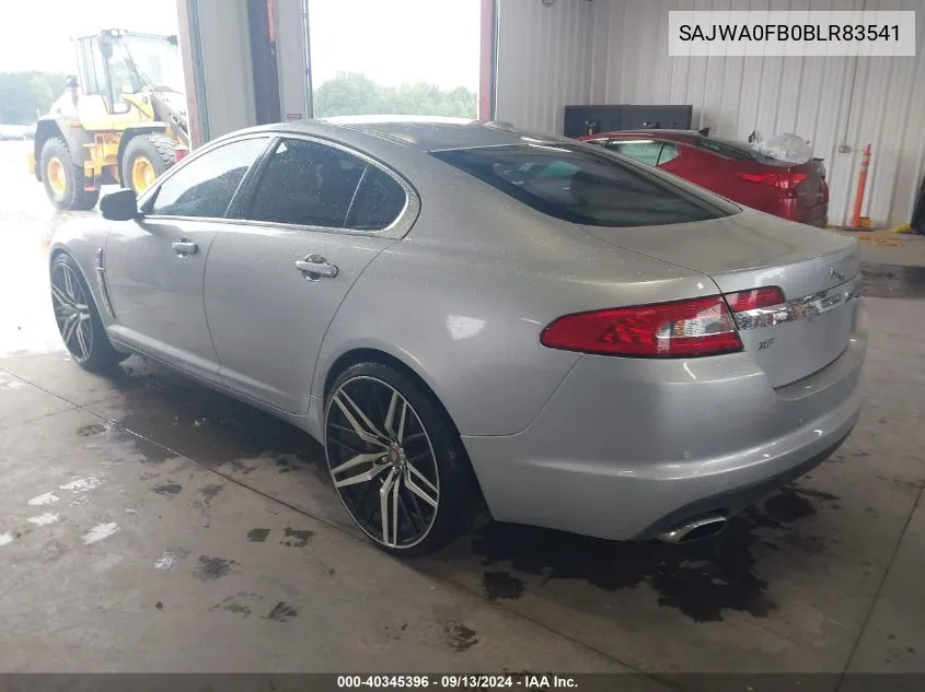 SAJWA0FB0BLR83541 2011 Jaguar Xf