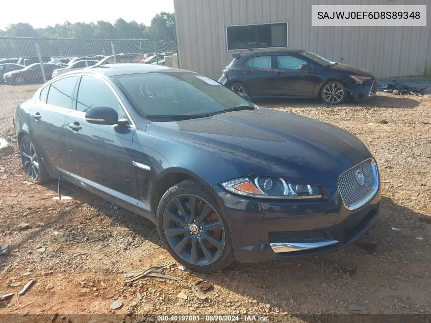 SAJWJ0EF6D8S89348 2013 Jaguar Xf V6 Sc