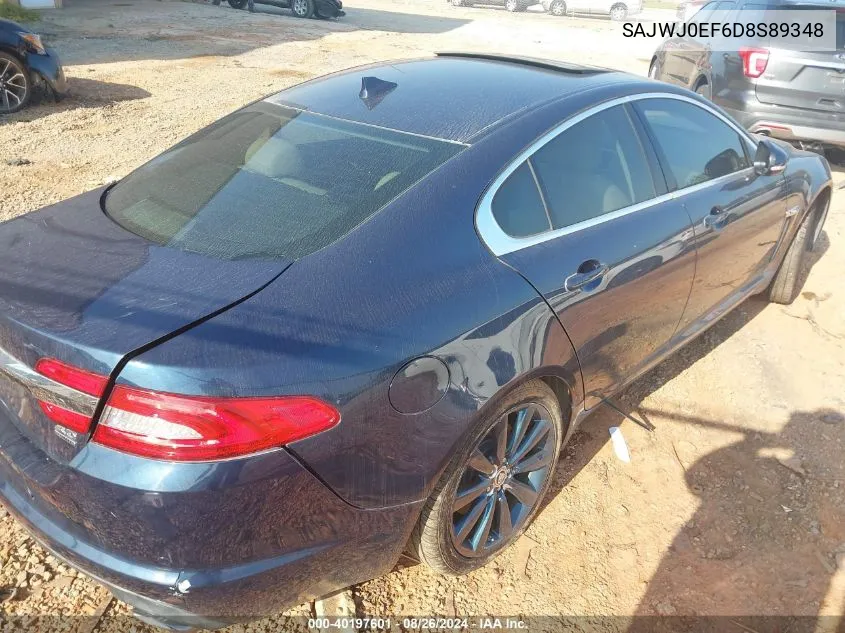 SAJWJ0EF6D8S89348 2013 Jaguar Xf V6 Sc