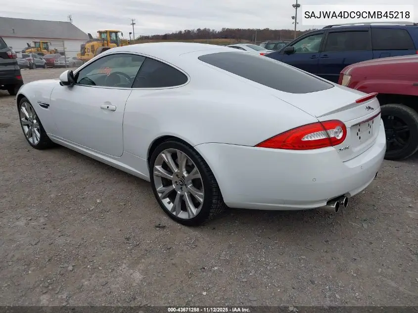 SAJWA4DC9CMB45218 2012 Jaguar Xk Xkr
