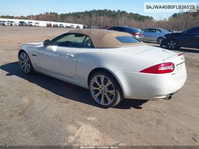 SAJWA4GB0FLB56525 2015 Jaguar Xk