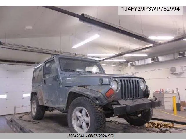 1J4FY29P3WP752994 1998 Jeep Wrangler / Tj Se