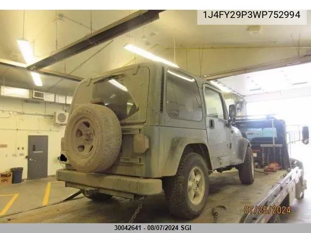 1J4FY29P3WP752994 1998 Jeep Wrangler / Tj Se