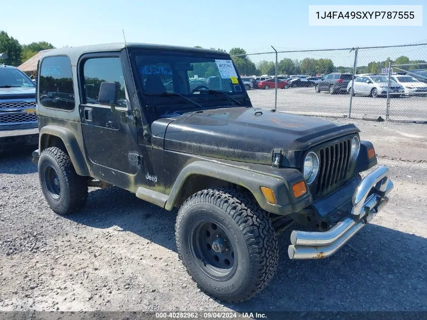 2000 Jeep Wrangler / Tj Sport VIN: 1J4FA49SXYP787555 Lot: 40252962