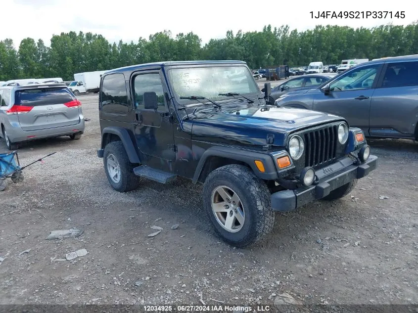 1J4FA49S21P337145 2001 Jeep Tj