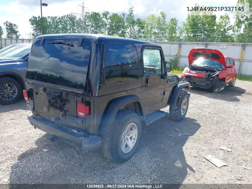 1J4FA49S21P337145 2001 Jeep Tj