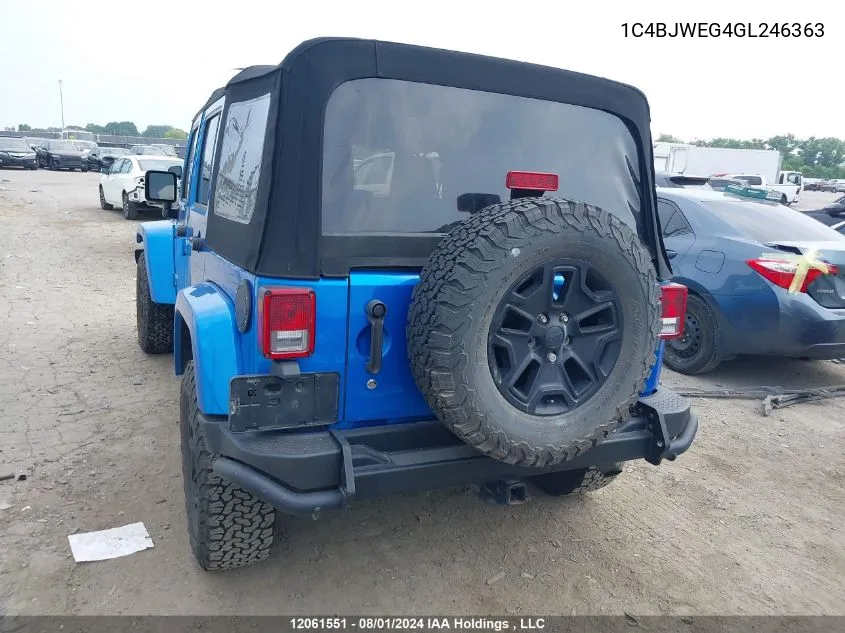 1C4BJWEG4GL246363 2016 Jeep Tj