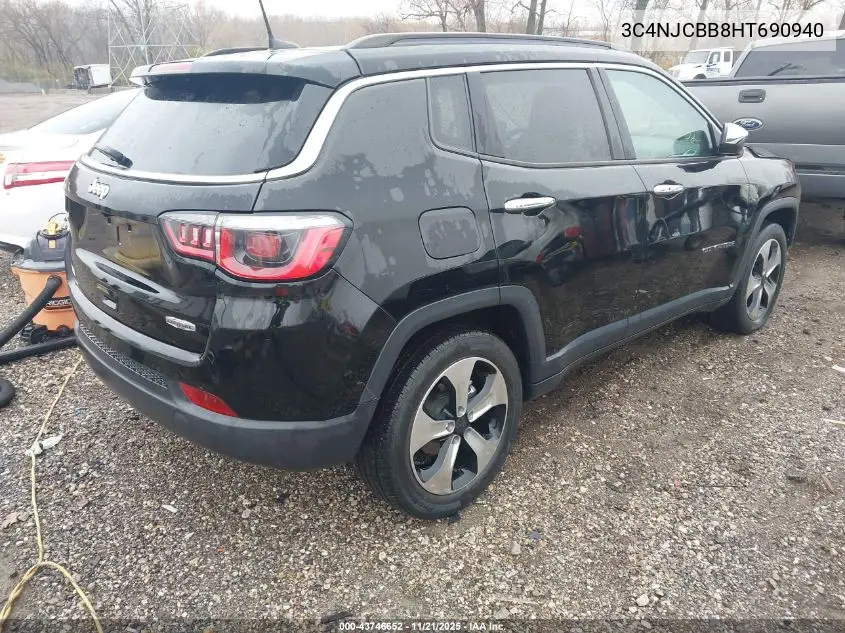 3C4NJCBB8HT690940 2017 Jeep New Compass Latitude Fwd