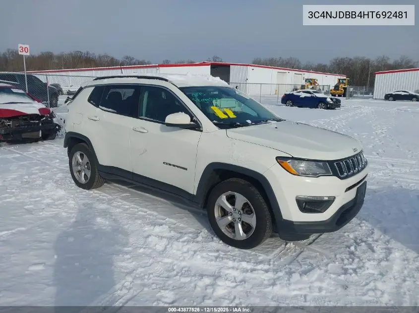 3C4NJDBB4HT692481 2017 Jeep New Compass Latitude 4X4