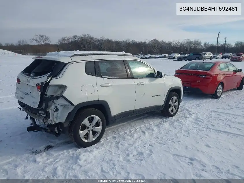 3C4NJDBB4HT692481 2017 Jeep New Compass Latitude 4X4