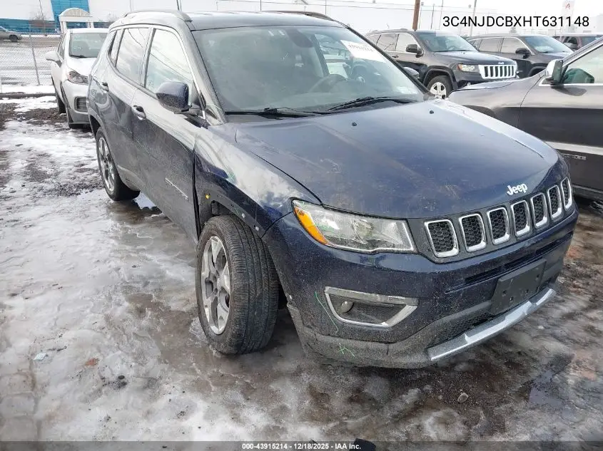 3C4NJDCBXHT631148 2017 Jeep New Compass Limited 4X4