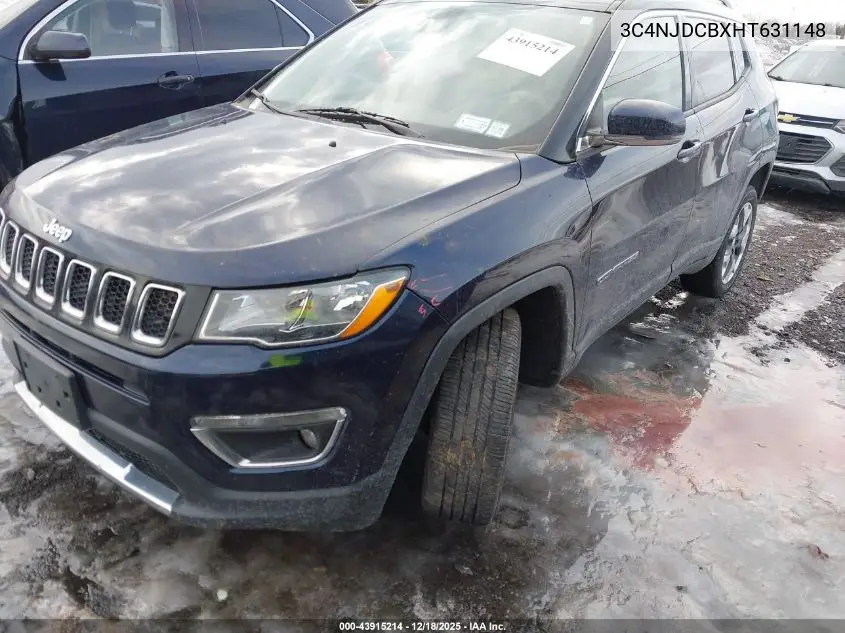 3C4NJDCBXHT631148 2017 Jeep New Compass Limited 4X4