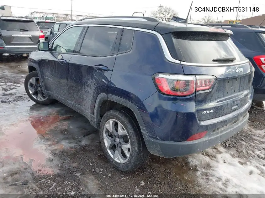 3C4NJDCBXHT631148 2017 Jeep New Compass Limited 4X4