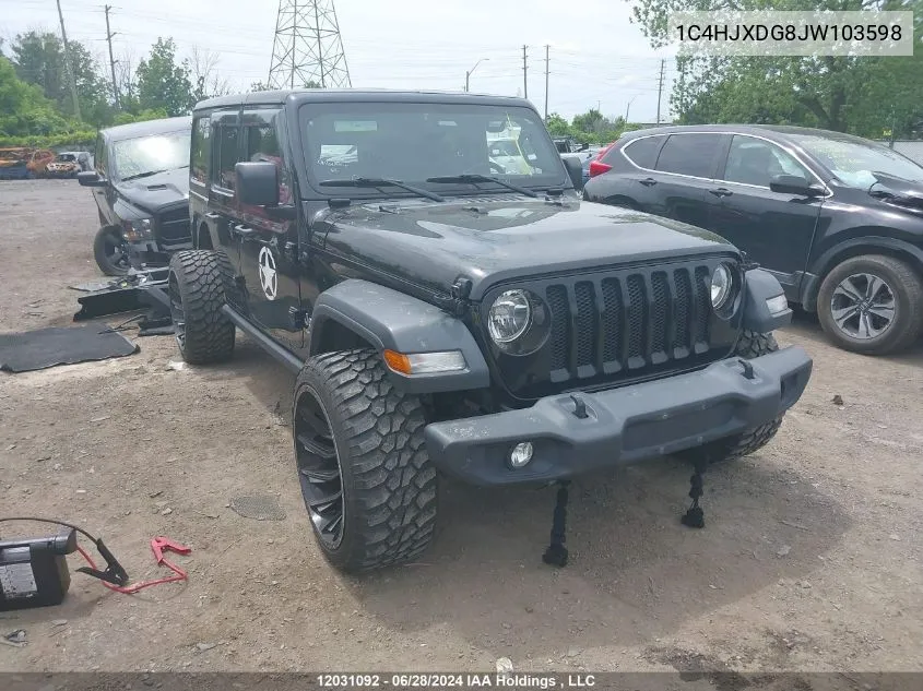 1C4HJXDG8JW103598 2018 Jeep Tj