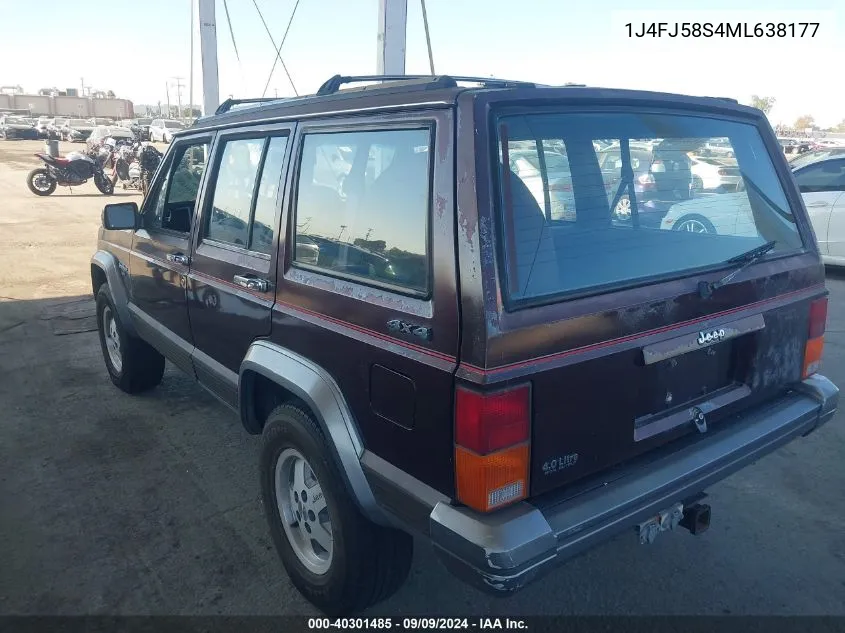 1J4FJ58S4ML638177 1991 Jeep Cherokee Laredo