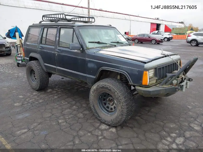 1J4FJ88S5NL217605 1992 Jeep Cherokee Sport