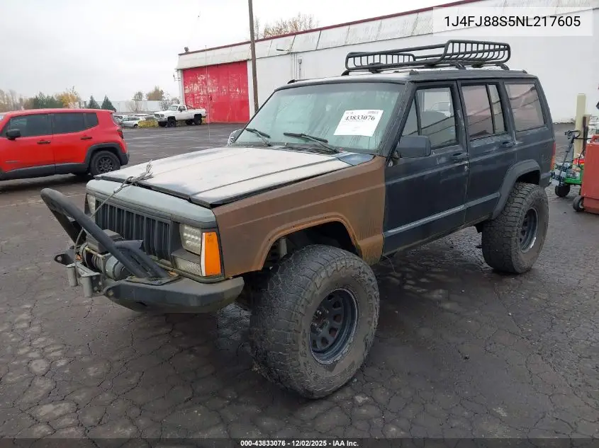 1J4FJ88S5NL217605 1992 Jeep Cherokee Sport