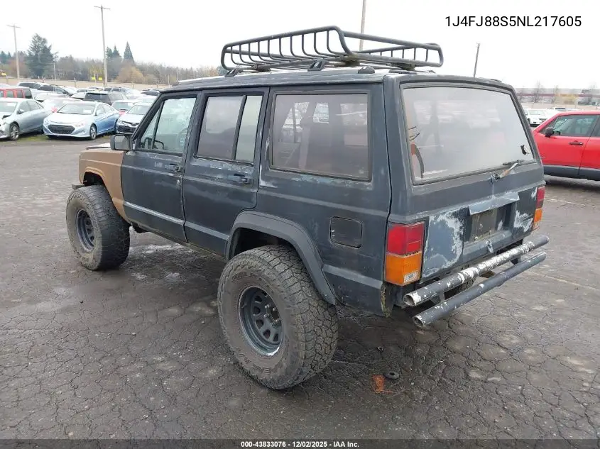 1J4FJ88S5NL217605 1992 Jeep Cherokee Sport