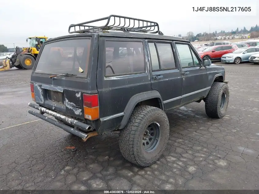 1J4FJ88S5NL217605 1992 Jeep Cherokee Sport