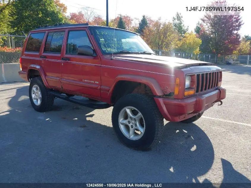 1J4FJ78S9WL197354 1998 Jeep Cherokee Limited