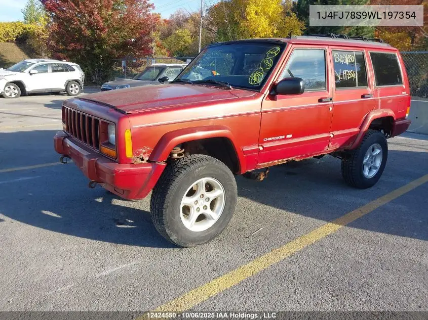 1J4FJ78S9WL197354 1998 Jeep Cherokee Limited