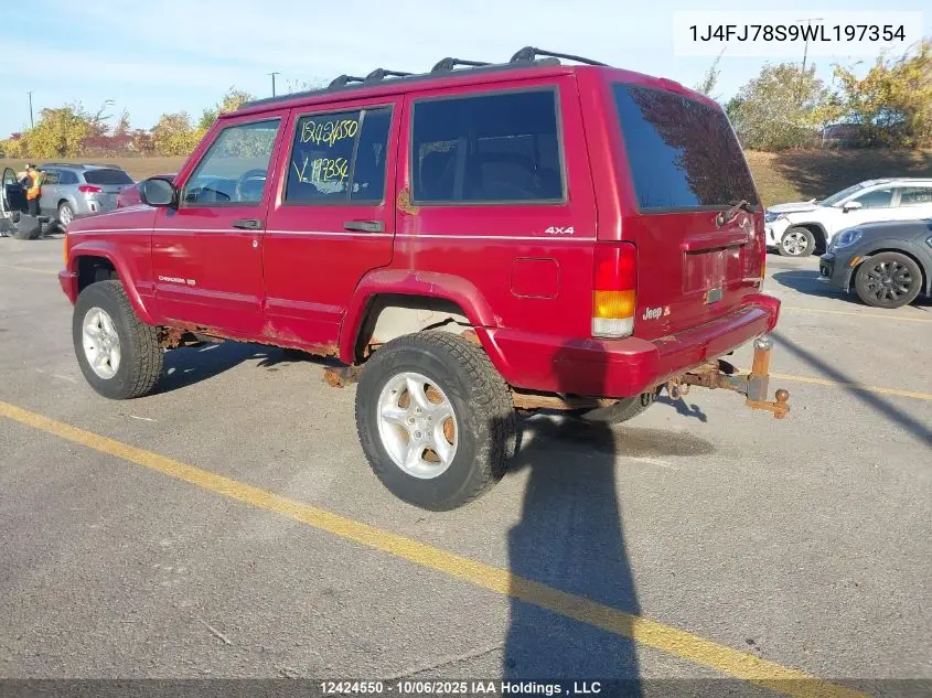 1J4FJ78S9WL197354 1998 Jeep Cherokee Limited