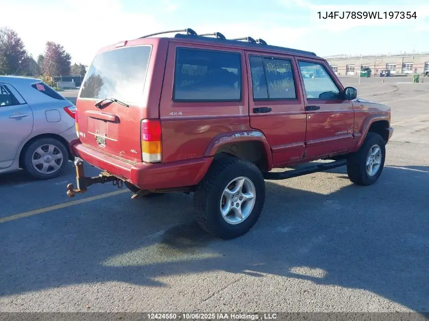 1J4FJ78S9WL197354 1998 Jeep Cherokee Limited