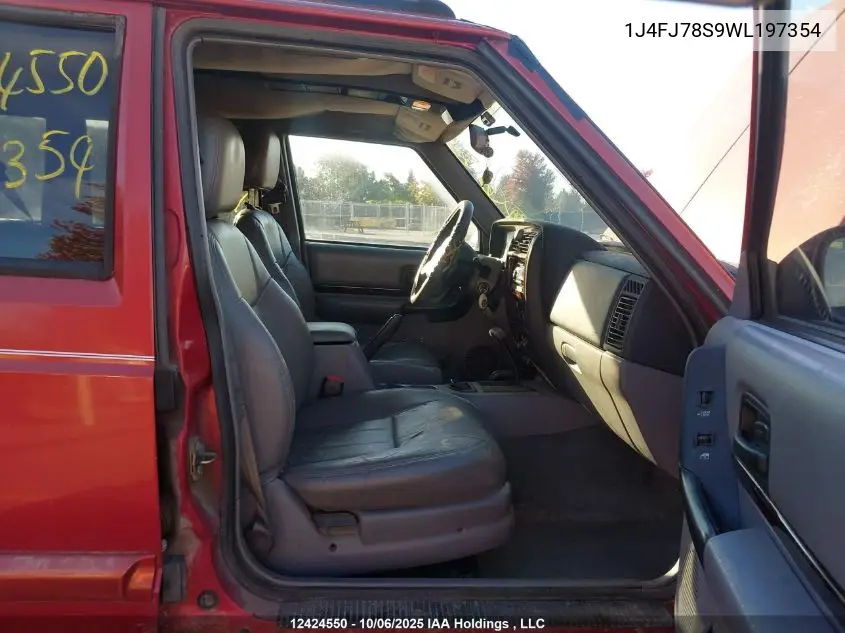 1J4FJ78S9WL197354 1998 Jeep Cherokee Limited