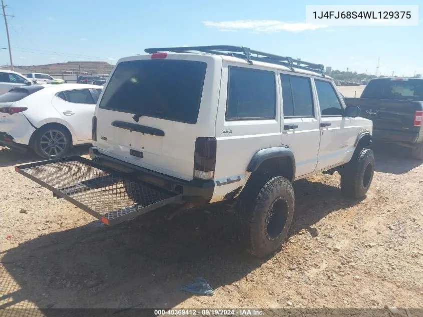 1J4FJ68S4WL129375 1998 Jeep Cherokee Classic/Limited/Sport