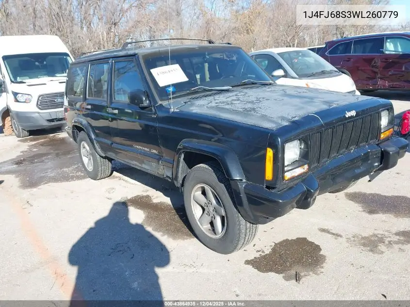 1J4FJ68S3WL260779 1998 Jeep Cherokee Classic/Sport