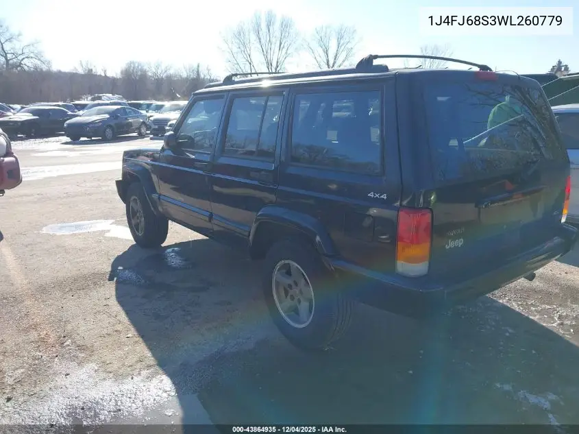 1J4FJ68S3WL260779 1998 Jeep Cherokee Classic/Sport