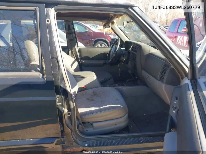 1J4FJ68S3WL260779 1998 Jeep Cherokee Classic/Sport