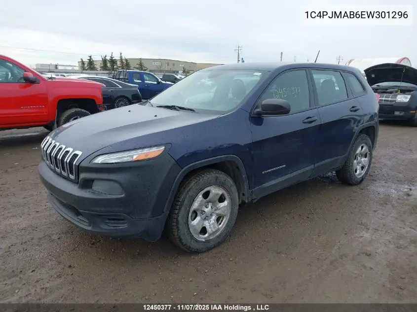 1C4PJMAB6EW301296 2014 Jeep Cherokee Sport