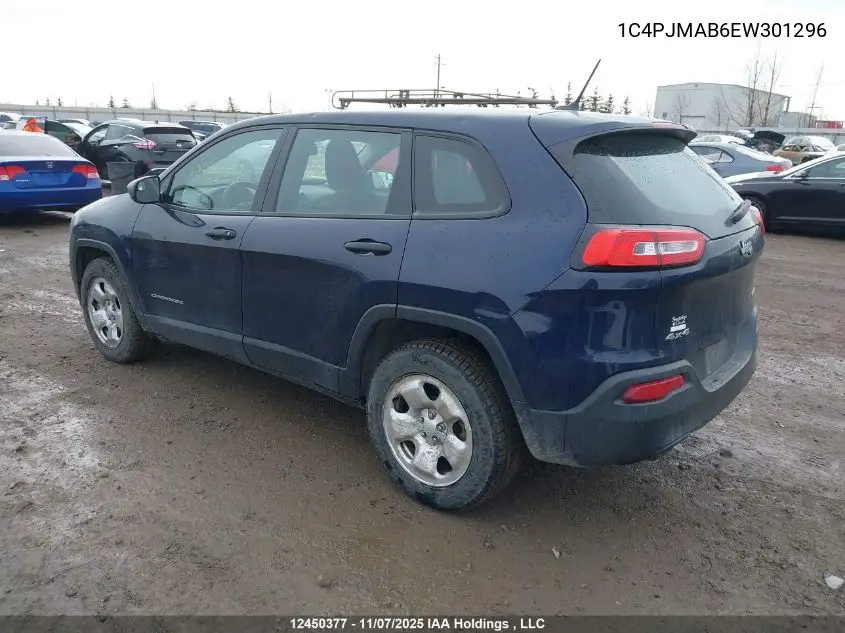 1C4PJMAB6EW301296 2014 Jeep Cherokee Sport