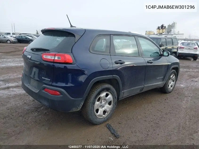 1C4PJMAB6EW301296 2014 Jeep Cherokee Sport