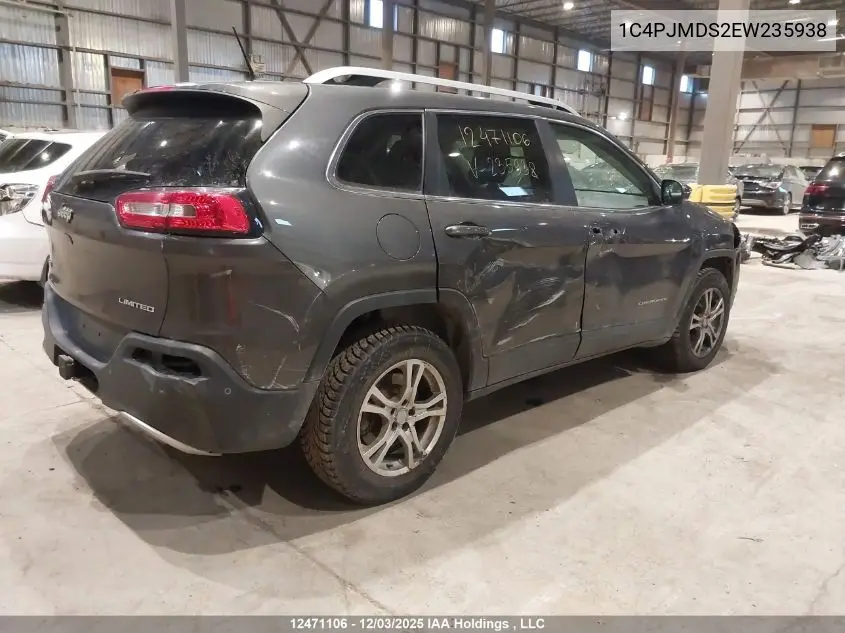 1C4PJMDS2EW235938 2014 Jeep Cherokee Limited