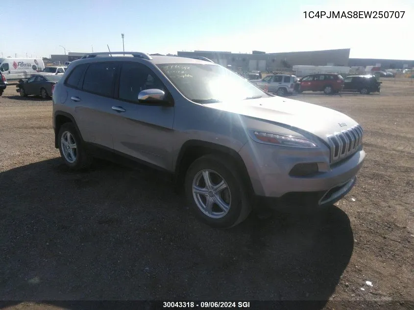 2014 Jeep Cherokee Sport VIN: 1C4PJMAS8EW250707 Lot: 30043318