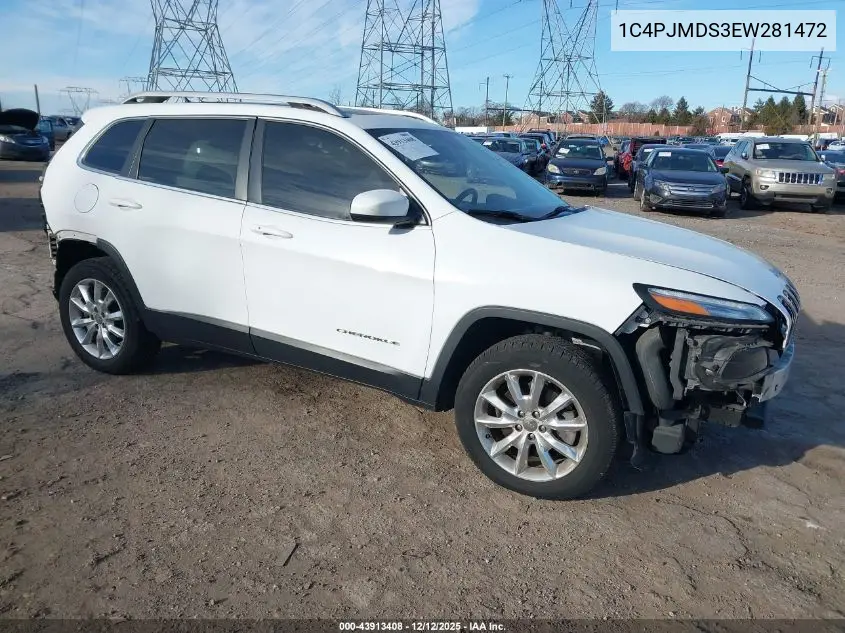 1C4PJMDS3EW281472 2014 Jeep Cherokee Limited