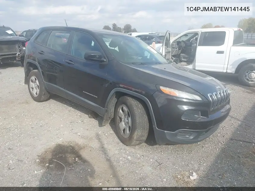 1C4PJMAB7EW141445 2014 Jeep Cherokee Sport