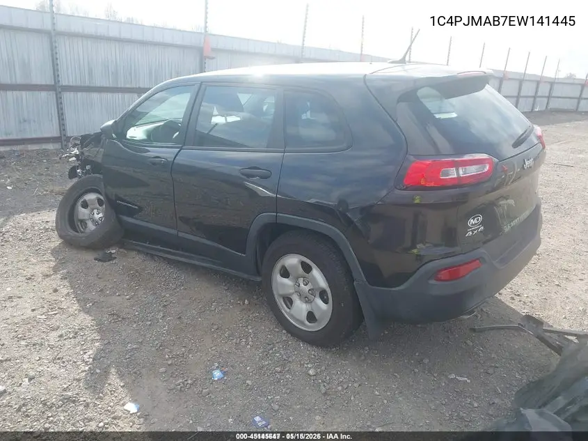 1C4PJMAB7EW141445 2014 Jeep Cherokee Sport