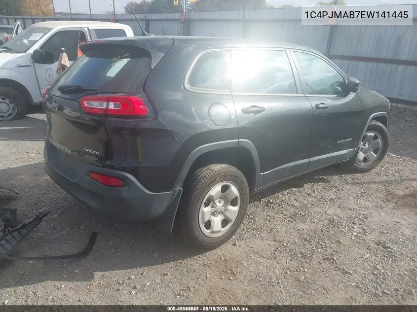 1C4PJMAB7EW141445 2014 Jeep Cherokee Sport