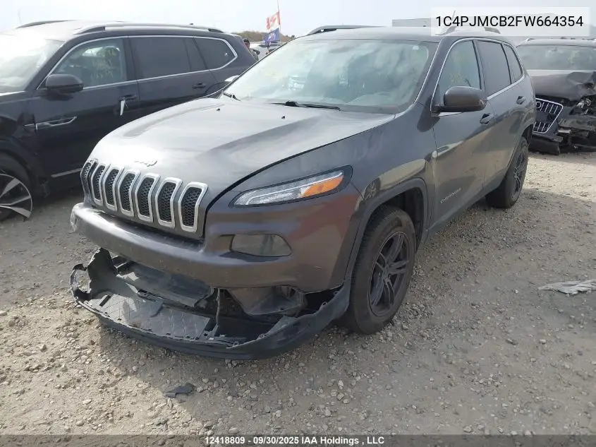 1C4PJMCB2FW664354 2015 Jeep Cherokee North