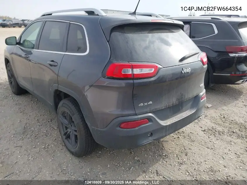 1C4PJMCB2FW664354 2015 Jeep Cherokee North