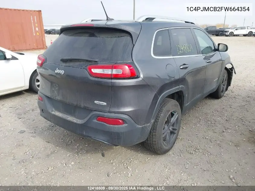 1C4PJMCB2FW664354 2015 Jeep Cherokee North