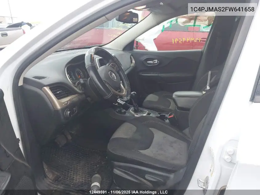 1C4PJMAS2FW641658 2015 Jeep Cherokee Sport